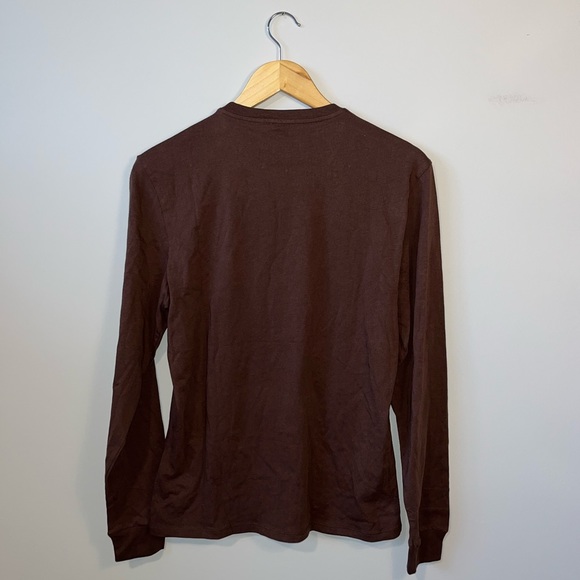 *NWT* Everlane Uniform Men’s The Organic Cotton Long-Sleeve Pocket Tee Coffee S - Picture 8 of 14